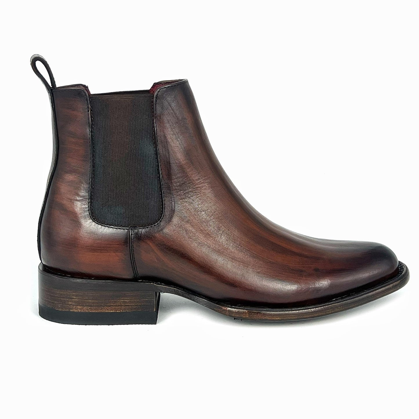 Classic Woodgrain Pointed Toe Chelsea