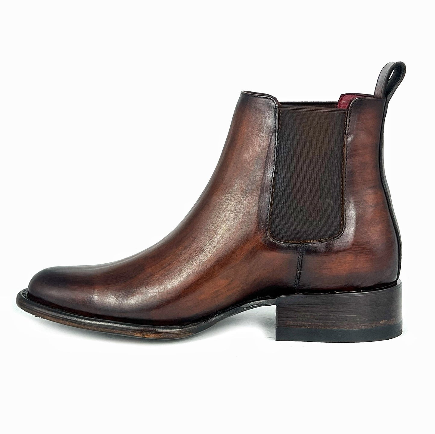 Classic Woodgrain Pointed Toe Chelsea