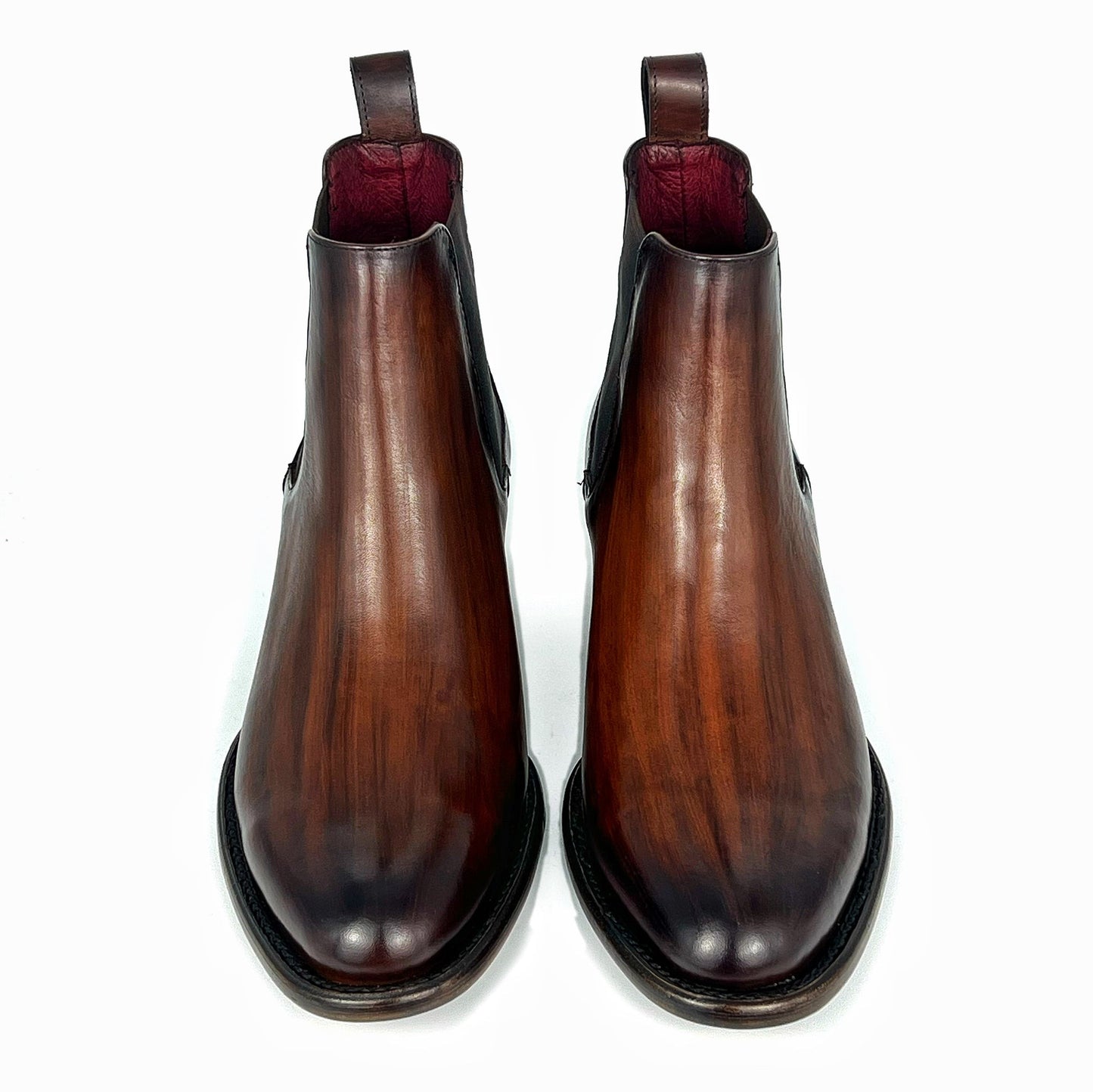 Classic Woodgrain Pointed Toe Chelsea