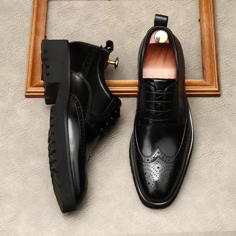 Classic Business Pointed Toe Leather Shoes