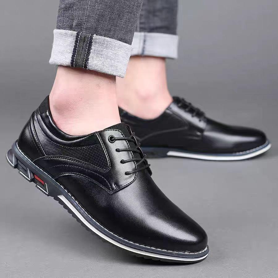 Classic Versatile Casual Lace-up Leather Shoes