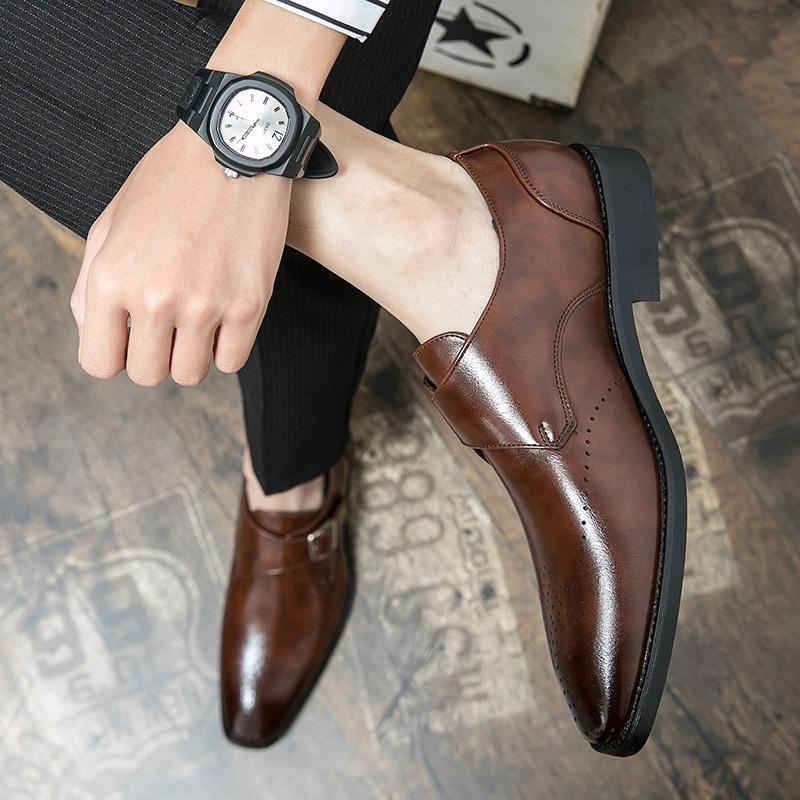Classic Retro Business Leather Shoes